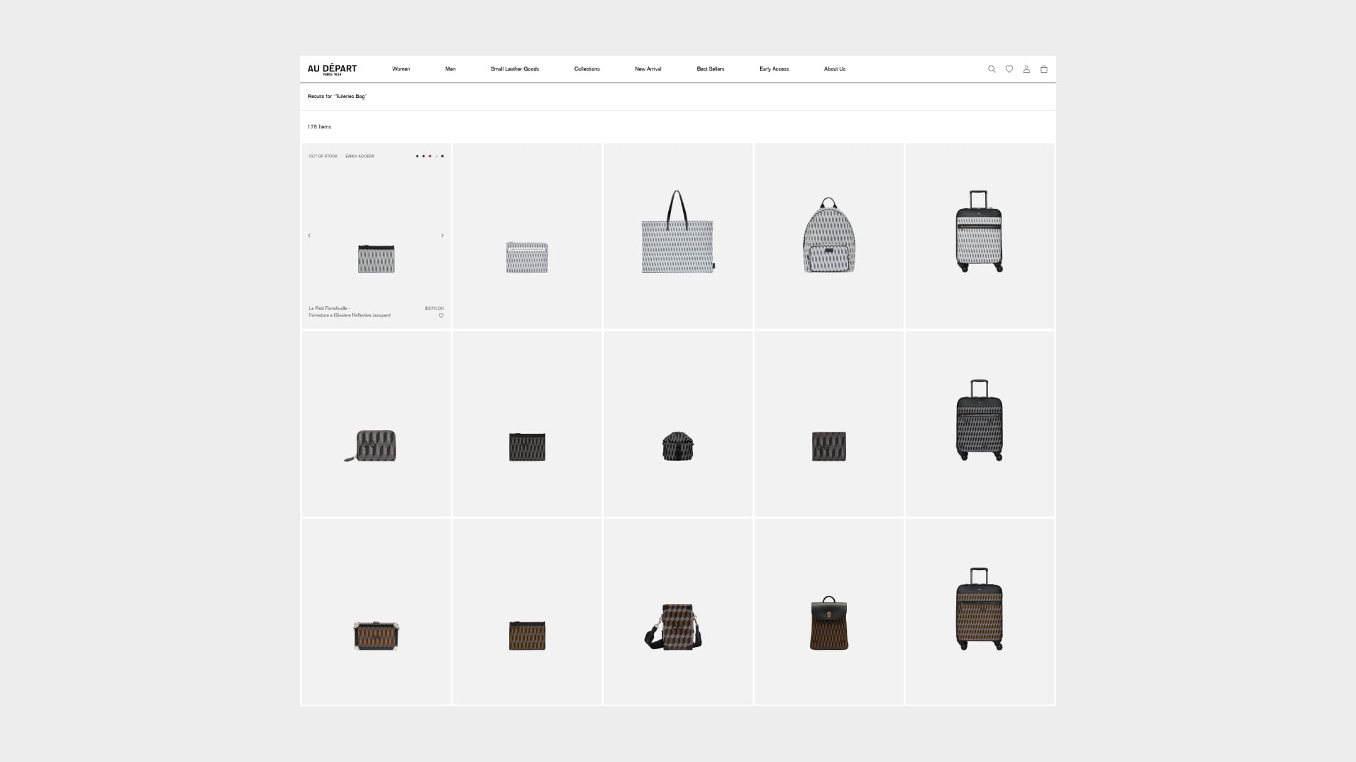 A detail from the archived storefront design.
